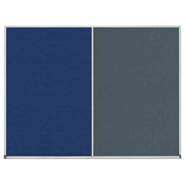 Single Door Radius Corkboard, 24"x36", Bla, UV7001RC-BLACK-SURF
